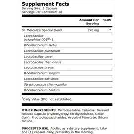 Dr. Mercola, Probióticos Completos, 70 Billones, 30 Cápsulas