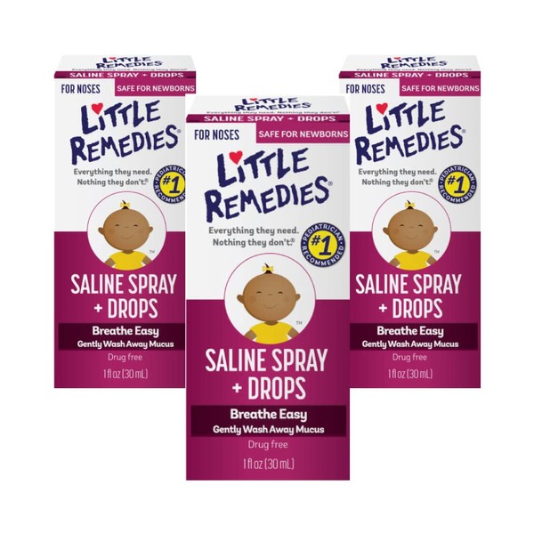 Little Remedies Little Noses Saline Spray-Drops 1 OZ (PACK OF 3)