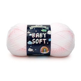 (1 Skein) Lion Brand Yarn Babysoft Baby Yarn Yarn, Parfait Print