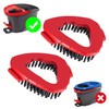 Bibikulala Spin Mop Scrub Brush for Vileda Scrub Mop Head,