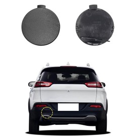 Goholy Car Rear Bumper Tow Hook Cover Compatible with Jeep Cherokee 2014 2015 2016 2017 2018 68203273AE Small Lid Towing Eye Cap Matte Black Left Driver Side