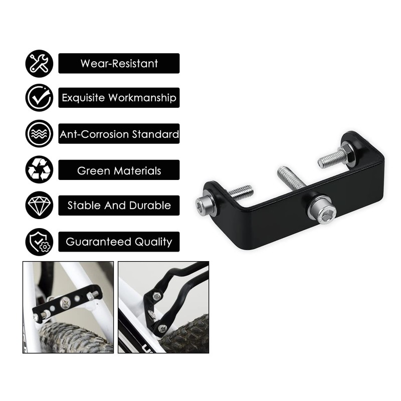 SCSpecial Bike Rear Rack Mount Adapter (Black)