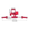 SCX10 III Servo Mount,CNC BAT Servo Mount with Simulation Hydraulic