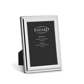 Edzard Photo Frame Terni, 3x5 inch (9x13 cm), Silver Plated Picture Frame, Tarnish Protected