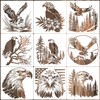 Animal Wood Burning Stencils for Painting 12” Eagle Stencil Wildlife