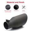 LCGP 2.5 Inch Inlet Exhaust Tip, 2.5" x 4" x