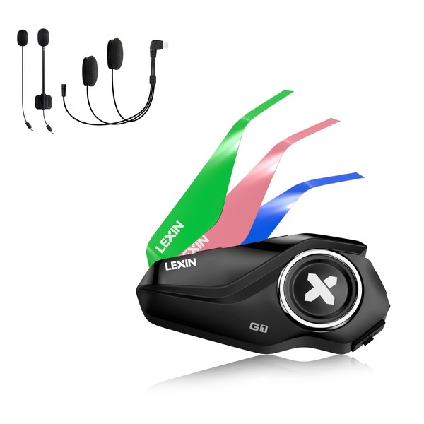 LEXIN G1 Motorcycle Incom, Bluetooth 5.0, 6 Options, HIFI Sound