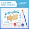12-Pack Pre-Packaged Airplane Party Favors, Wooden Airplane Cutouts with Magnets