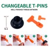 50pcs Tile Leveling System 2mm + 100 Tile spacers 2mm,Tile