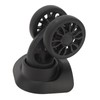 1 Pair ABS Rubber Universal Suitcase Wheels for Trolley Case,
