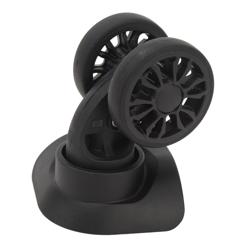 1 Pair ABS Rubber Universal Suitcase Wheels for Trolley Case,