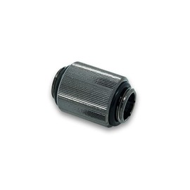 EKWB EK-AF G1/4" 20mm Male to Male Extender Fitting, Black Nickel