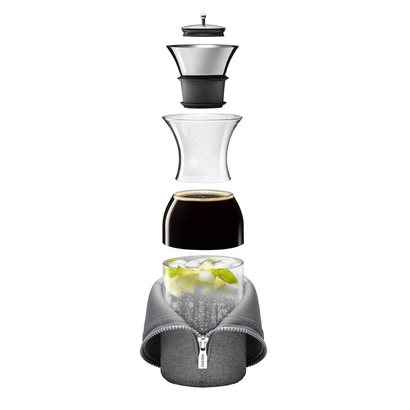 Fridge Carafe 1,0 l, Black Woven