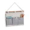 Zeller 14285 Hanging Storage Box Stripes 8 Compartments Cotton /