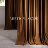 NICETOWN Gold Brown Velvet Curtains 84 inch Length 2 Panels,