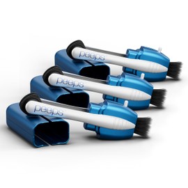 CarbonKlean Peeps Glasses Cleaner - for Eyeglasses, Reading Glasses, and More - Lens Cleaner with Carbon Microfiber Tech - Soft Touch Blue - 3 Count