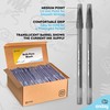 Enday Black Pens Ballpoint, Long Lasting Black Ink Pens Bulk