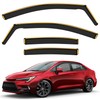 CXZHAZD Shatterproof in-Channel Rain Guards for Toyota Corolla Sedan 2020-2025,