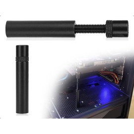 KAPSING Graphics Card Holder, GPU Holder, Aluminium Graphics Card Holder, Height-Adjustable Graphics Card Stand, Support Mount, Slack Mount (Black, 72.5-111.5 mm)