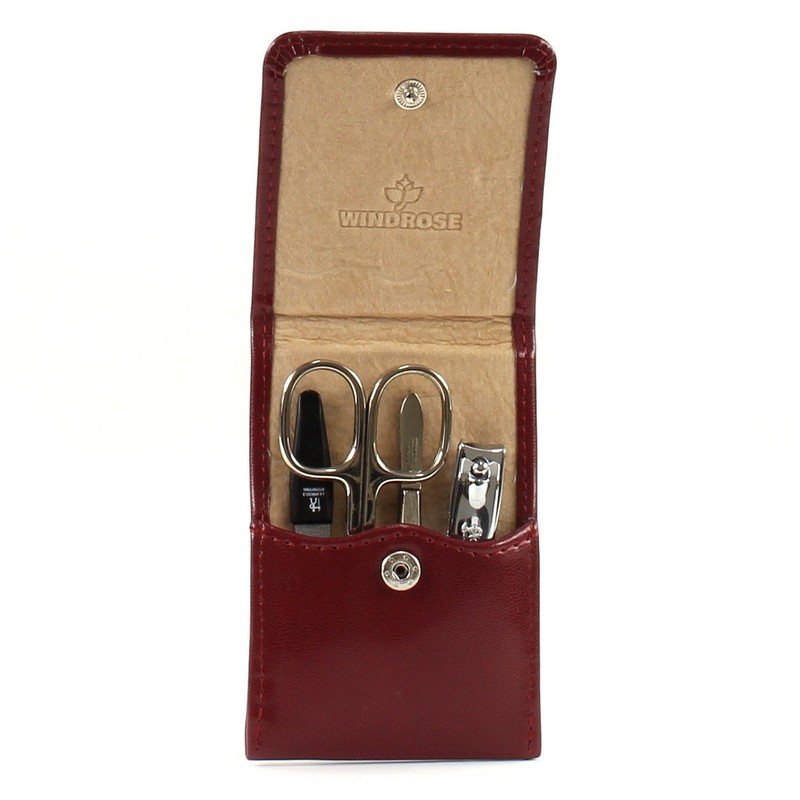 Windrose Merino Manicure Set 7,5 cm Rot