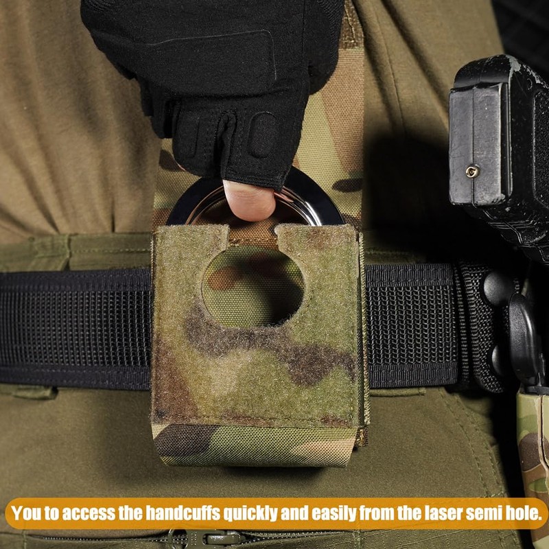 KRYDEX Handcuff Holder with MOLLE and Belt Loop Molle Handcuff