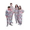 Hooded Plush Footed Pajamas Onesie with Drop Seat for Men