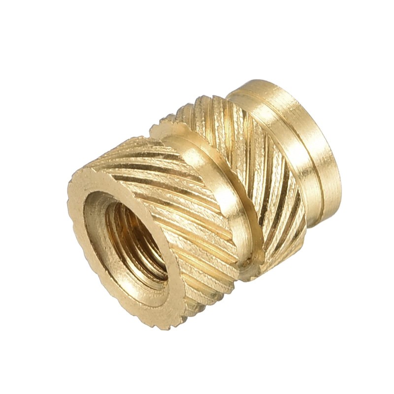 sourcing map Knurled Insert Nuts, 120Pcs M3 x 5.7mm L