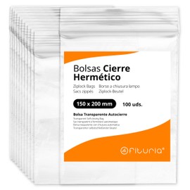 Clear Hermetically Sealed Plastic Bags Ideal for Freezing Food, Document Storage, Reusable and Preservation Bags - Ofituria