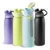 Fjbottle Stainless Steel Insulated Sports Water Bottle 32oz, BPA-Free, Double-Wall