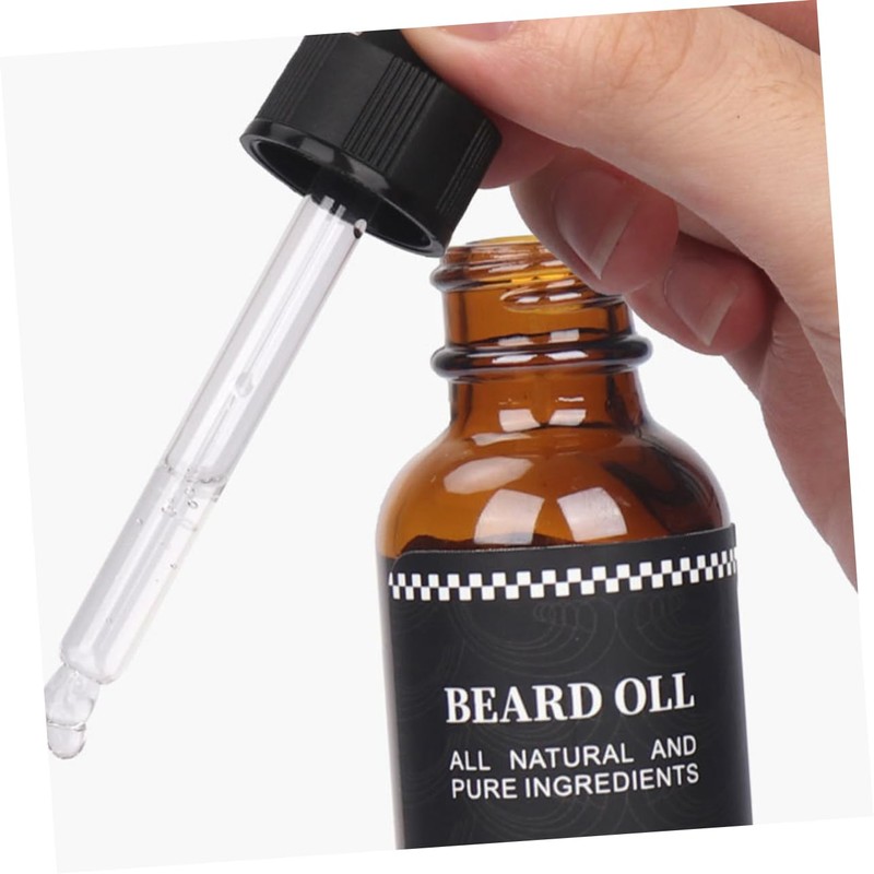 minkissy Beard 30ml Men's Essential Black Castor Relief Itching Smooth