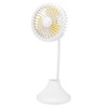 1Pc Mini Desktop Fan with Rechargeable USB and Table Night