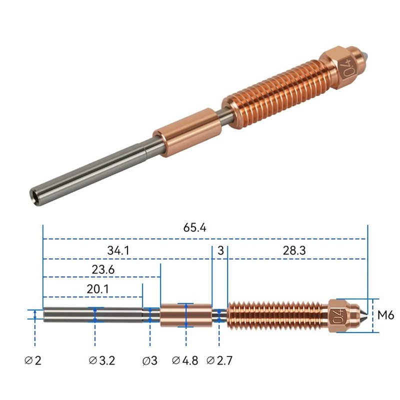 Integrated all metal for printing PLA, ABS, PETEG, TPU, PP,