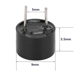 20 pieces 3 V active piezo buzzer alarm sensor, electromagnetic beeper, active piezo buzzer alarm, for signal alarm, 9 x 6 mm / 9 x 5.5 mm