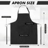 BAIWANT Adjustable Bib Apron with 2 Pockets Kitchen Apron for
