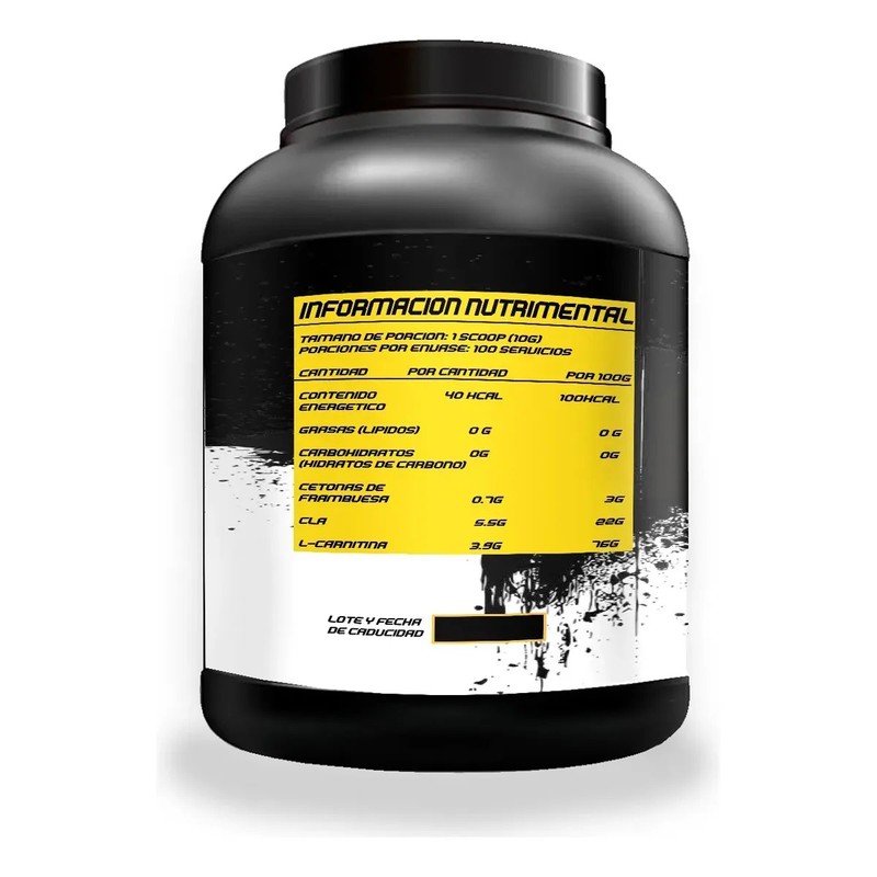 Cla Carnitina 1kg Guns Suplements 100 Servs Pre Entreno