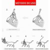 Arnés Ajustable para Gato y Perro, Anti-Escape con Correa (Rosa,M)