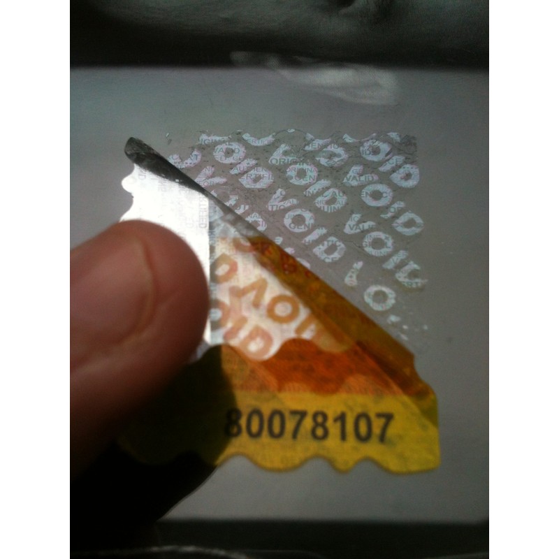 Security Seal Certificate of Authenticity Hologram Tamperproof Labels/Stickers X 500