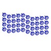 Unbranded 40PCS Blue Washer+Nuts Accessories Fender Bumper Washer Bolt Dress