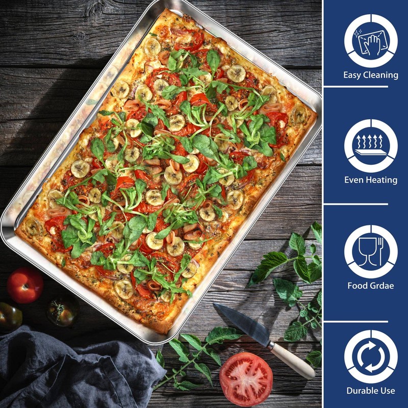 P&P CHEF 17.3 Inch Baking Cookie Sheet, Oven Pan Tray