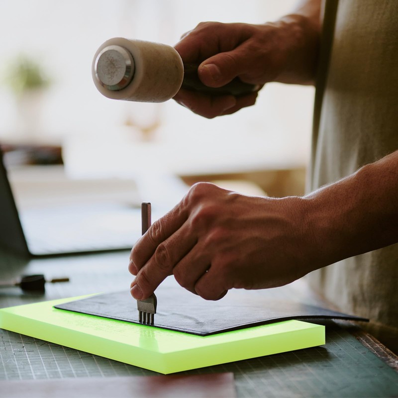 sourcing map Leather Craft Punching Pad, Stamping Mat, Mute Board