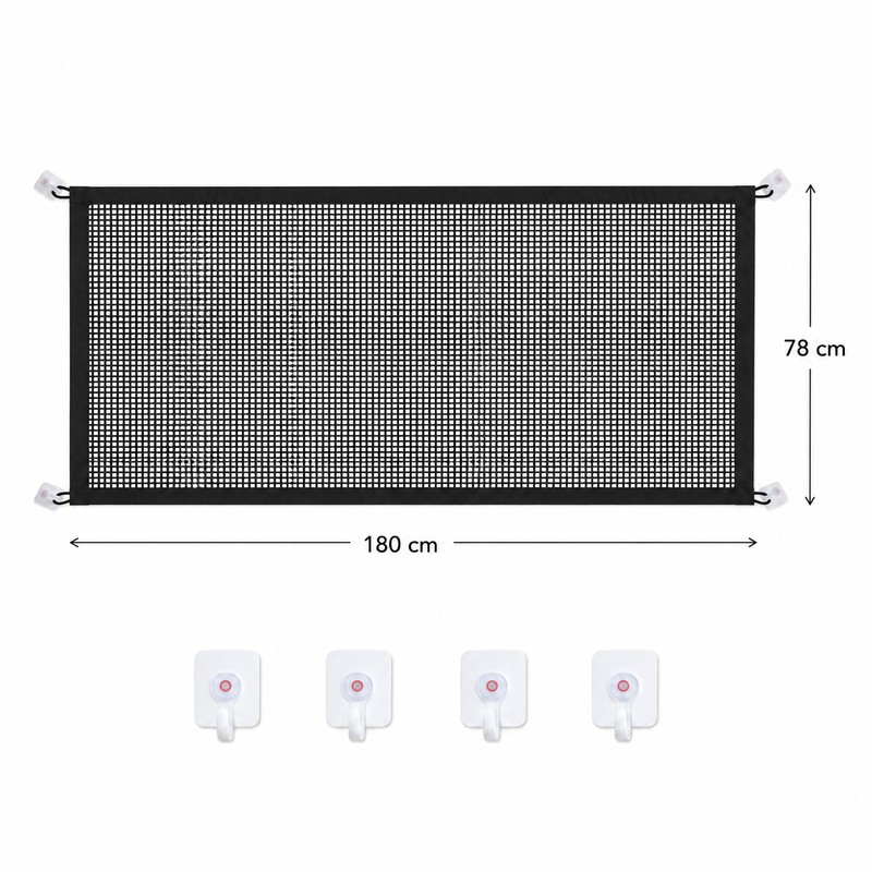 Pet Barrier Gate for Dogs – Foldable Breathable Mesh Fence