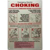 EMERGENCY CARE FOR CHOKING POSTER SIGN (white, RUST Free Aluminium,