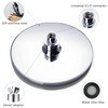 AiQInu 8 Inch Round Shower Head Rain Shower, Adjustable Shower
