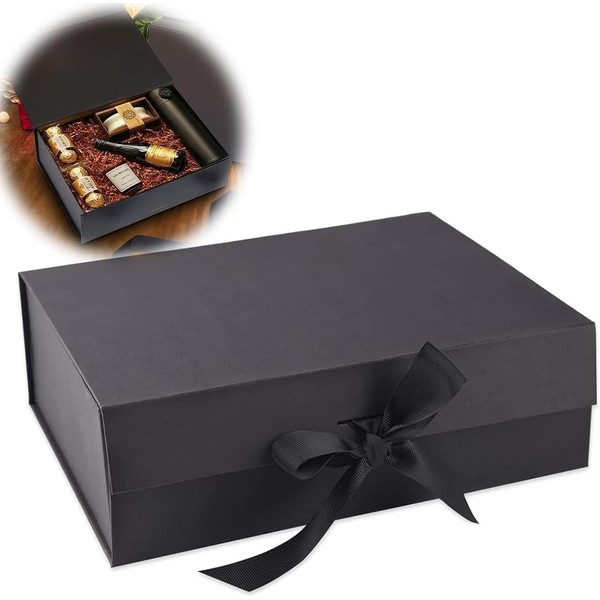 Gift Box with Bow, Reusable Gift Packaging Box, Magnetic Gift