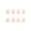 Enppode Pink Press on Nails Short Nails for Women Square