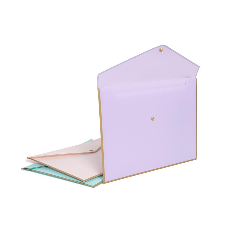 U Brands® Polypropylene Document Holders, 1/2" Expansion, Letter Size, Assorted