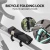 ROCKBROS Foldable Bicycle Lock Anti-Theft Folding Lock with Holder Key