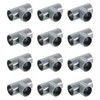 uxcell 3/4" PVC Tee, 12 Pcs 3 Way Elbow Connector