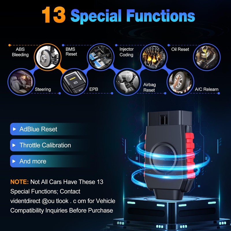 Bidirectional Scan Tool: VIDENT iSmartDiag510 Wireless OBD2 Scanner Diagnostic Tool