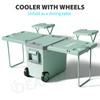 36 Quart Cooler with Wheels, Ice Chests Portable Wheeled Cooler